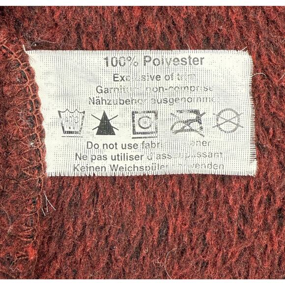 Arc'teryx Jacket Womens Medium Burgundy Fleece‎ Full Zip Outdoors Made In Canada - Picture 7 of 7